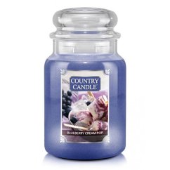 Svíčka Country Candle velká, Blueberry Cream Pop