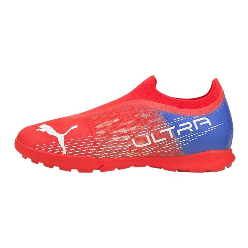 Kinder-Turfschuhe Puma Ultra 3.3 TT Jr - Farbe: Rot/Blau, Größe: 34