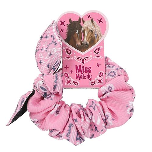 Miss Melody hair accessory, two brown horses, pink
