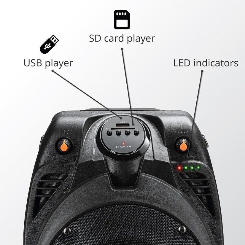 AKAI SS022A-X6 black speaker