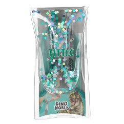 Dino World csillogó gél tollak tetováláshoz