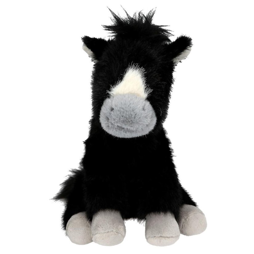 Miss Melody Plush Horse – Black, 20 cm