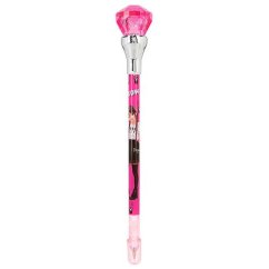 Kugelschreiber mit LED-Diamant Top Model Fergie, dunkelrosa