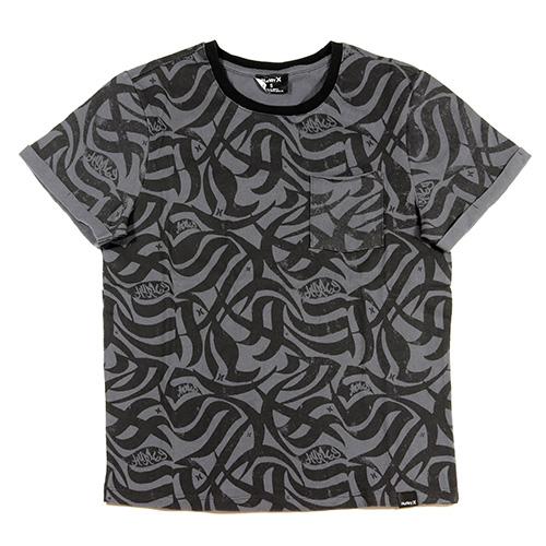 Hurley Oceancare Full Print Women's T-shirt - Color: Green, Size: S