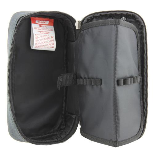 Target Compact Black Melange 21862 School Pencil Case