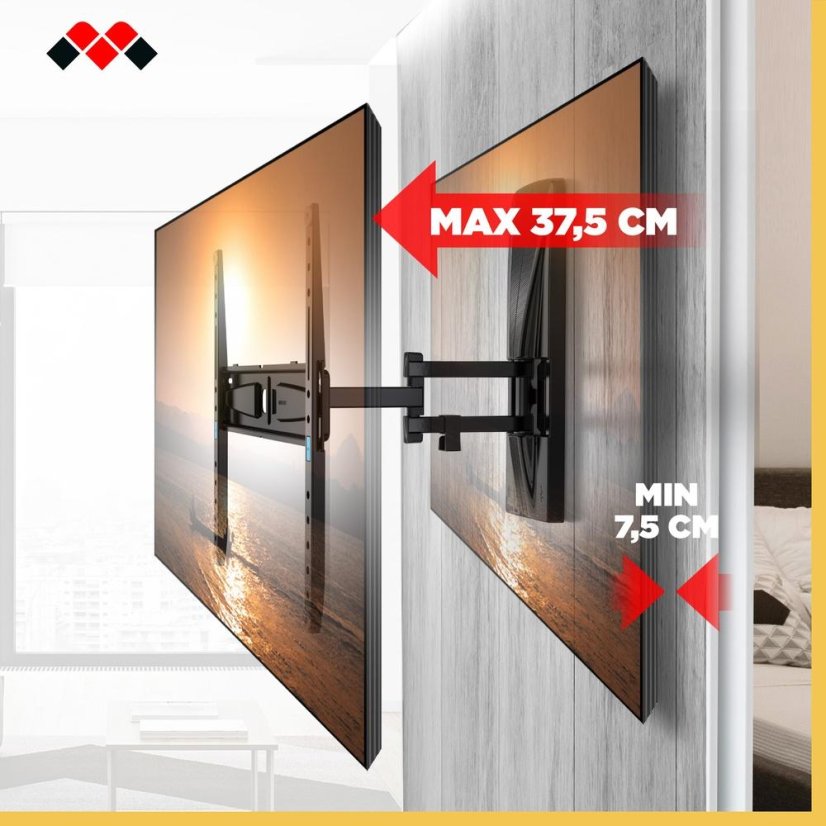 TV-Halterung (Wand/Trockenbau) Meliconi 480879 Extra XDR 200400 CG schwarz