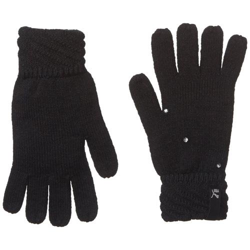 Damen-Strickhandschuhe Puma Female Knit Gloves - Farbe: Schwarz, Größe: S