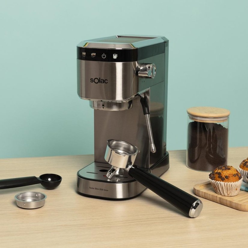 Pákový kávovar Solac CE4525 Taste Slim D20 INOX