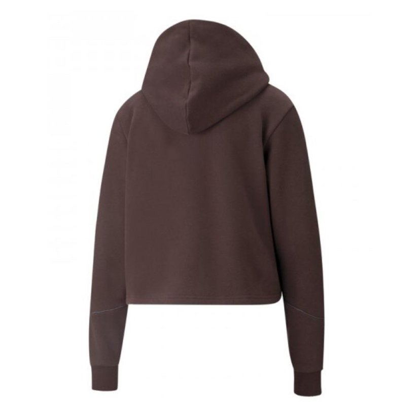 Puma Cyber Cropped Hoodie für Damen - Farbe: Braun, Größe: XS