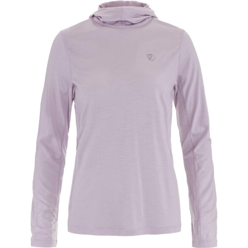 Dámské triko Fjällräven Abisko Wool Hoodie W - Kolor: Zielony, Rozmiar: M