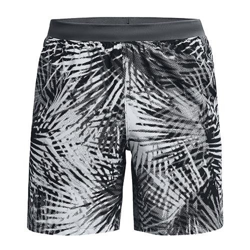 Męskie szorty Under Armour Launch SW 7' PRT - Kolor: Szary, Rozmiar: L