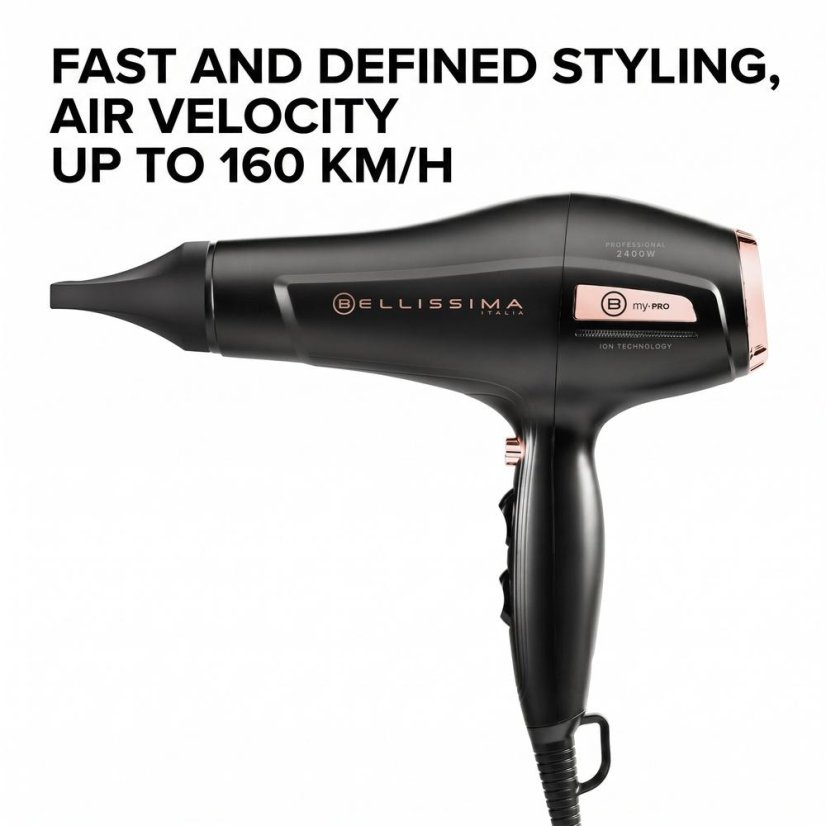 Bellissima My Pro P3 3400 11728 Black Hair Dryer