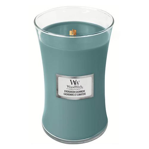 WoodWick Large Candle, Evergreen Cashmere
