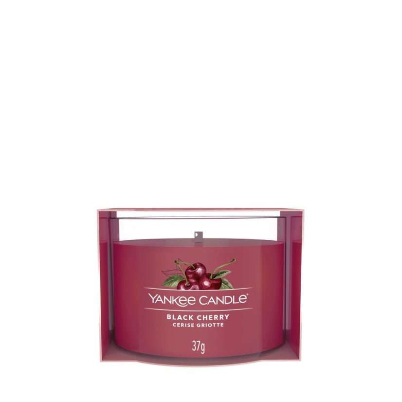 Yankee candle Votivkerze im Glas, Black Cherry