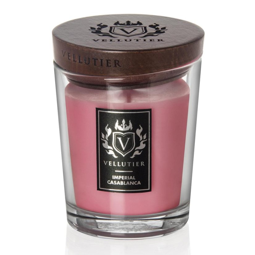 Vellutier-Kerze mittelgroß, Imperial Casablanca