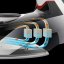 Imetec Z3 3700 ZEROCALC 9013 steam iron, white and black