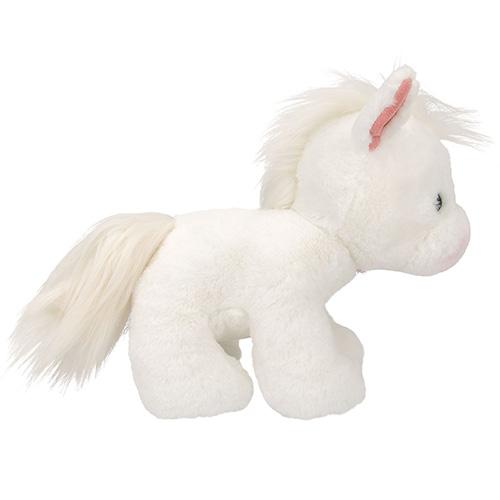 Pluszowy konik Miss Melody, biały, 20 cm