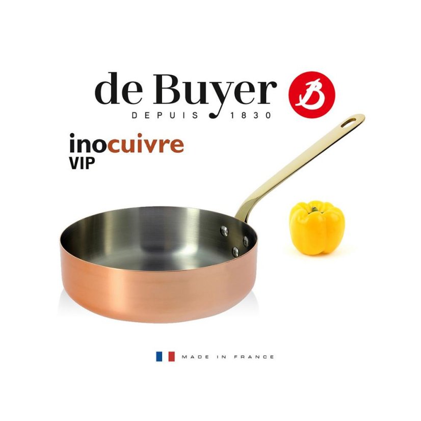 Pan ideal for reduction de Buyer Inocuivre 6448.16, 16 cm copper