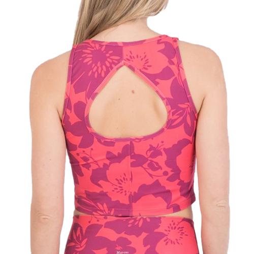 Dámský top Hurley Teardrop Crop Top - Barva: Růžová, Velikost: L