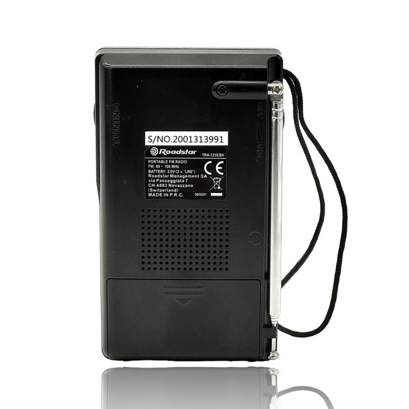 Radio Roadstar TRA-1230/BK czarne