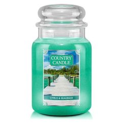 Svíčka Country Candle velká, Citrus & Seagrass