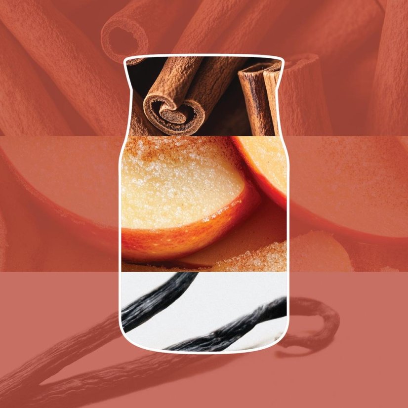 Yankee candle Votive Candle in a Glass Jar, Sugared Cinnamon Apple