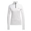 Women's Adidas Multi 1/2 Fleece Sweatshirt - Color: Yellow, Size: S