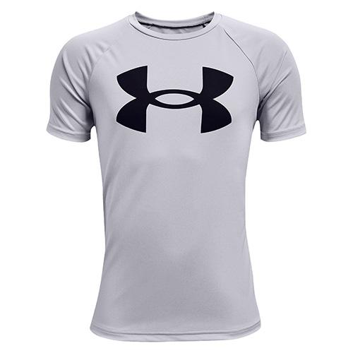 Chłopięca koszulka Under Armour UA Tech Big Logo SS - Kolor: Szary, Rozmiar: 149-160