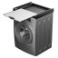 Universal adapter between the handle and the dryer with a wooden shelf Meliconi Torre DARK 656128 black