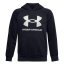 Under Armour RIVAL FLEECE HOODIE boys' sweatshirt - Color: Black, Size: 127-137
