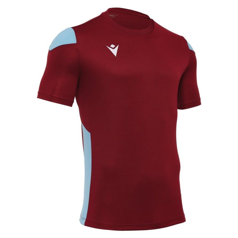 Macron Polis Kinder-Sporttrikot - Farbe: Rot/Weiß, Größe: XXS