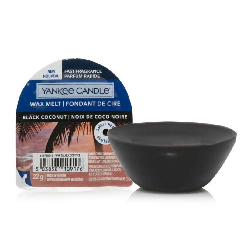 Scented wax Yankee Candle 22 g, Black Coconut