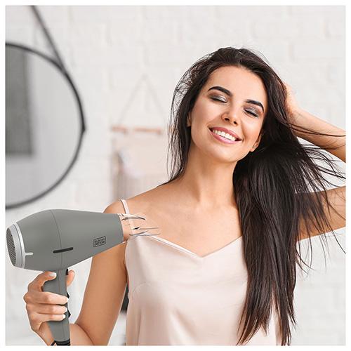 Black+Decker BXHDA2400E gray hair dryer