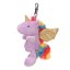 Ylvi unicorn plush keychain with carabiner, glittery wings