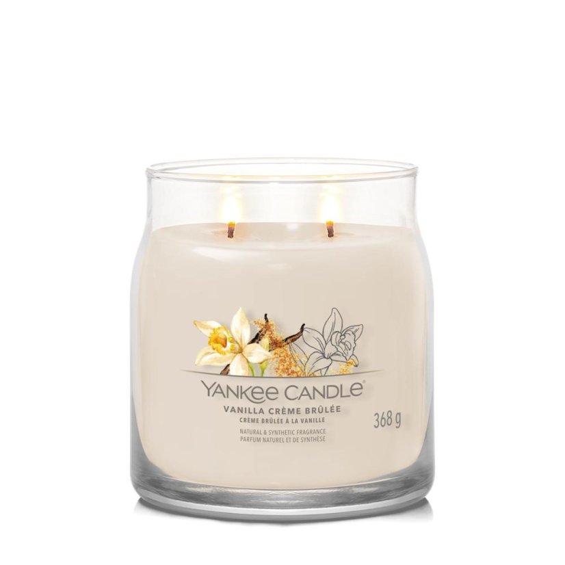 Yankee candle Signature közepes méretű gyertya, Vanilla Créme Brulée