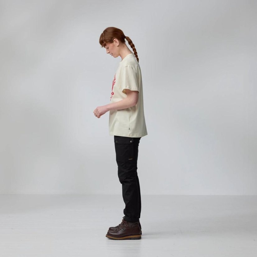 Dámské tričko Fjällräven Relaxed T-shirt W - Szín: Fehér, Méret: L
