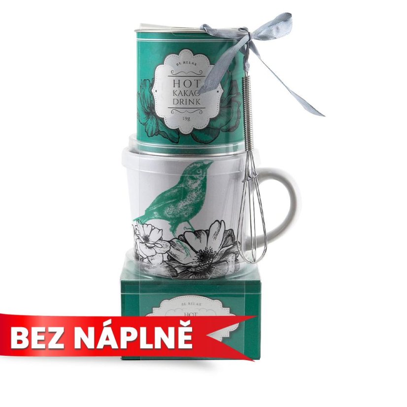 Gift set mug with whisk