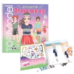 Sportovní kreativní sešit se samolepkami Top Model