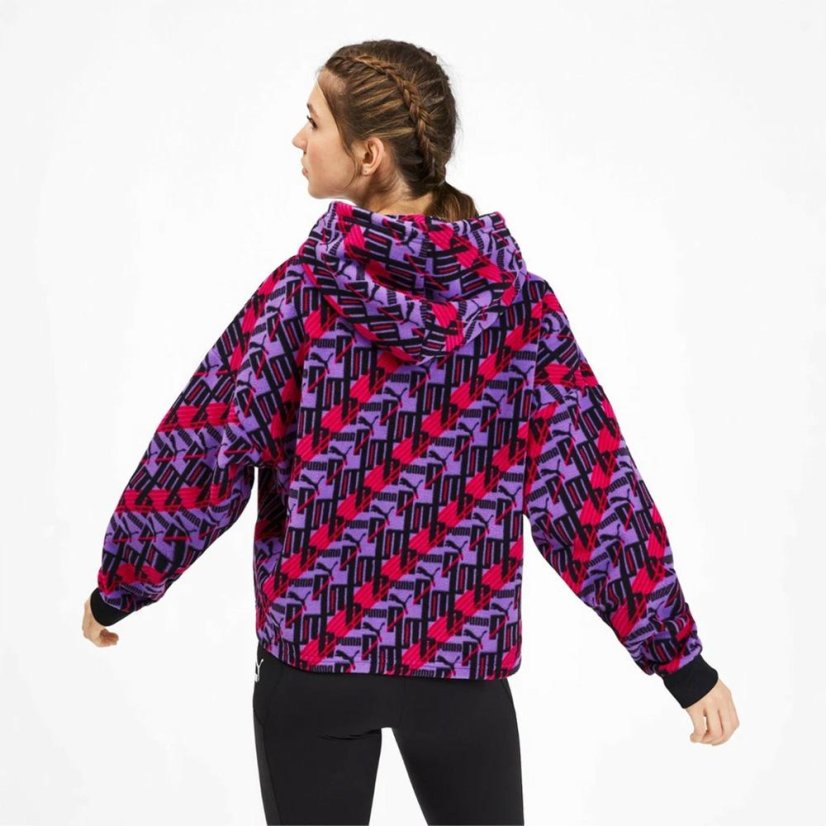 Damen-Fleece-Sweatshirt Puma XTG Fleece Hoody - Farbe: Violett, Größe: XL