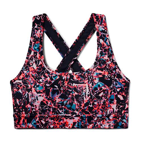 Dámská podprsenka Under Armour Mid Crossback Printed Bra