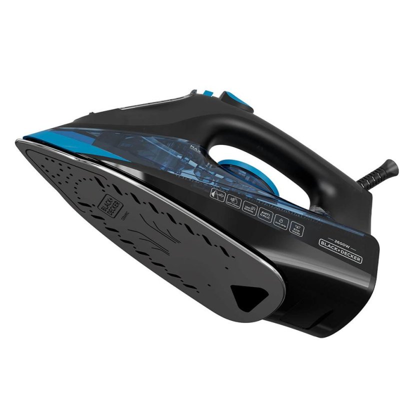 Black+Decker BXIR2606E black steam iron