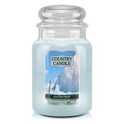 Svíčka Country Candle velká, Cotton Fresh