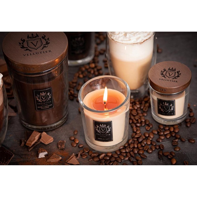 Svíčka Vellutier střední, Café Au Lait