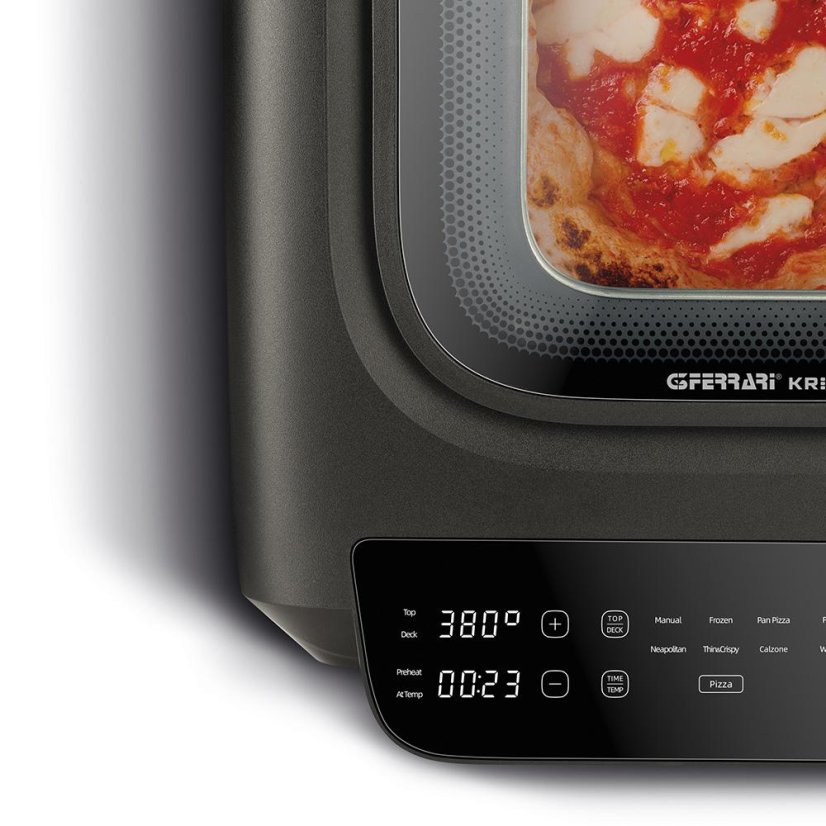 Pizza oven, grill, and Krispy G3Ferrari G10225 hot air fryer