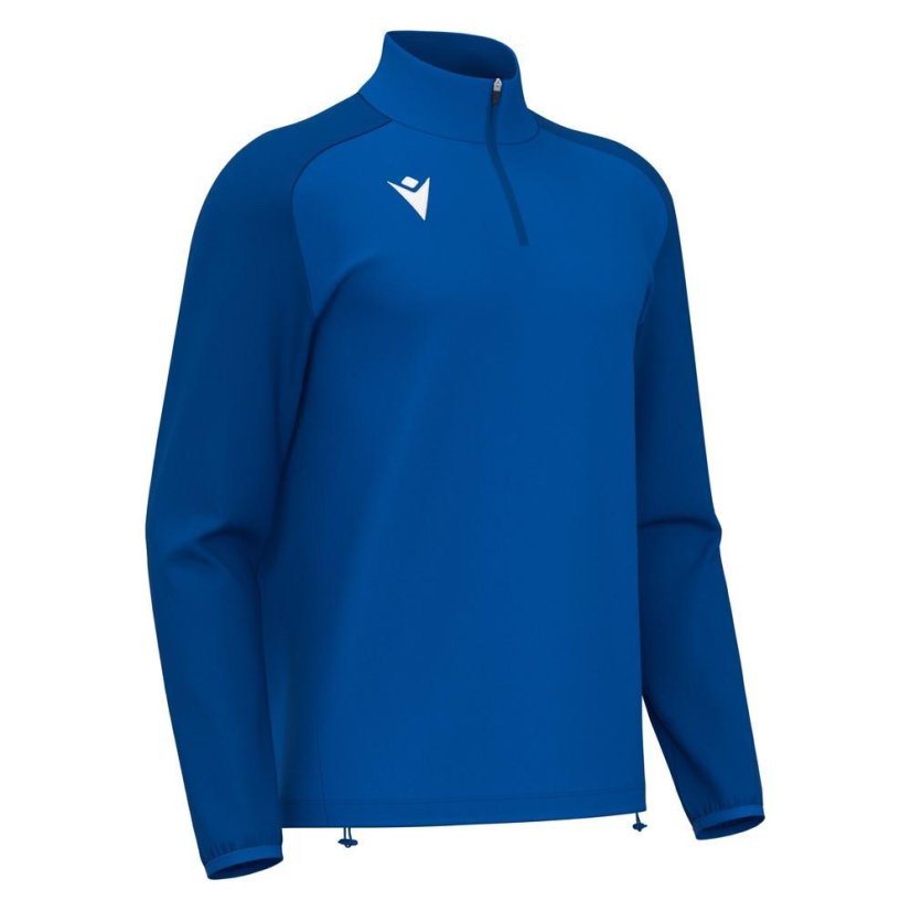 Top Macron Isen 1/4 Zip - Farbe: Königsblau, Größe: 3XS