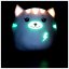 Pluszowa poduszka świecąca w ciemności Ylvi Swoopies, Cat & Flash, 30 cm