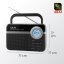 AKAI PR006A-471U čierne rádio