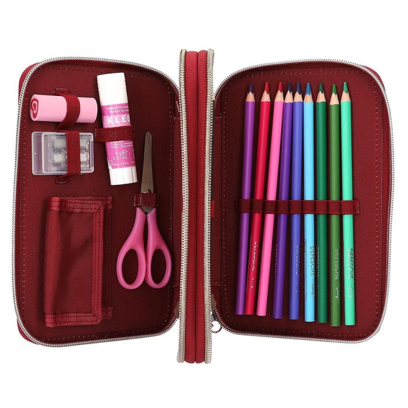Two-tier pencil case with Top Model Fur Ever Friends accessories