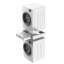 Universal spacer between washing machine and dryer with pull-out drawer and storage shelf Meliconi Torre Duo 656123 white