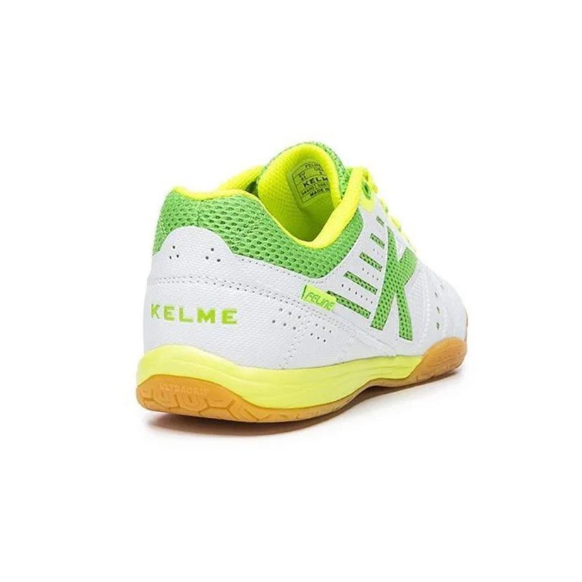 Sálová obuv Kelme Feline 6.0 - Barva: Bílá/zelená, Velikost: 38